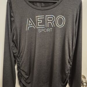 Aeropostale Charcoal Long Sleeve Tee
